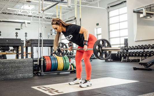 Athlete works with REP equipment.