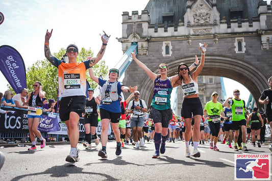 Caitlin Jones running in the London Marathon.
