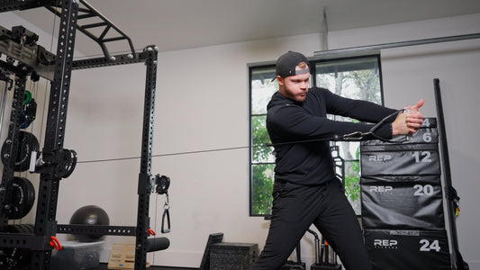 Ian Happ trains on the Ares™ 2.0.