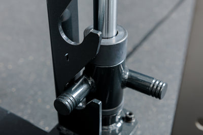Close-up of the REP Fitness Altitude™ Power Rack Smith Machine Attachment safeties