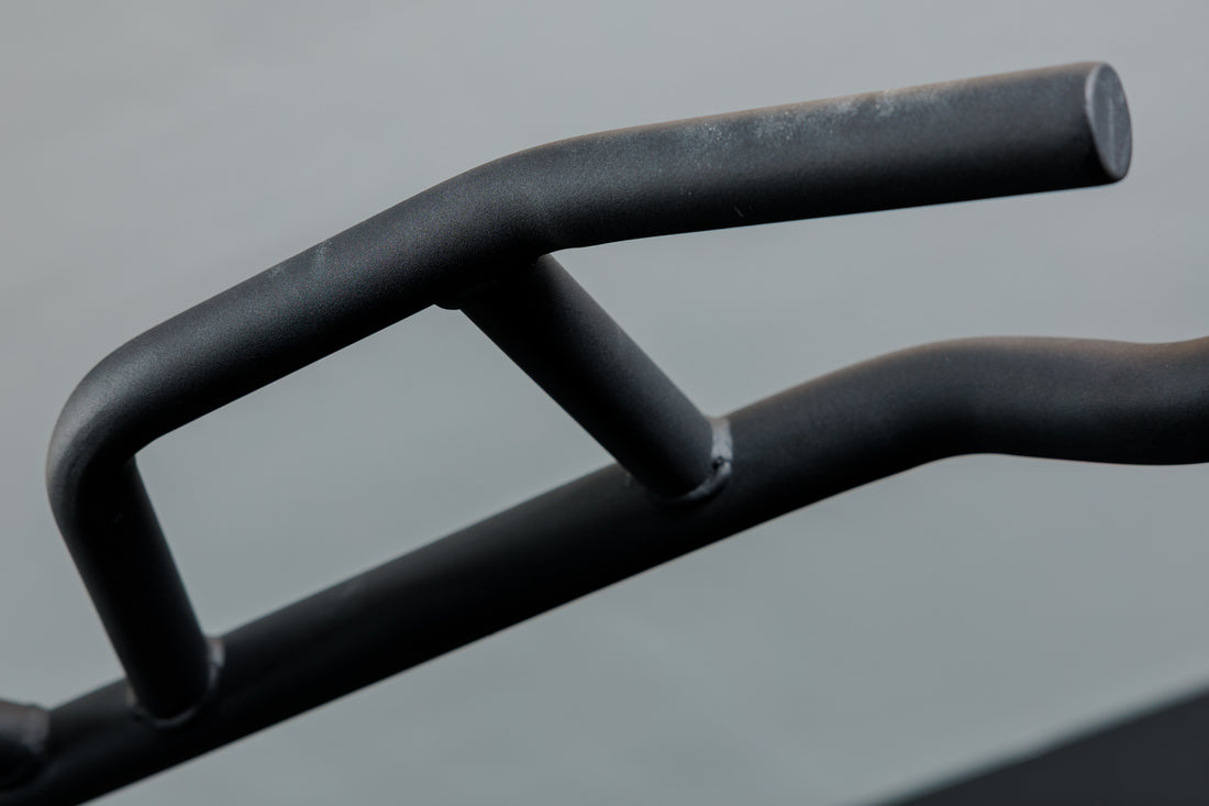 Close-up shot of the Multi-Grip Pull-Up Bar on the REP Fitness Altitude™ Power Rack