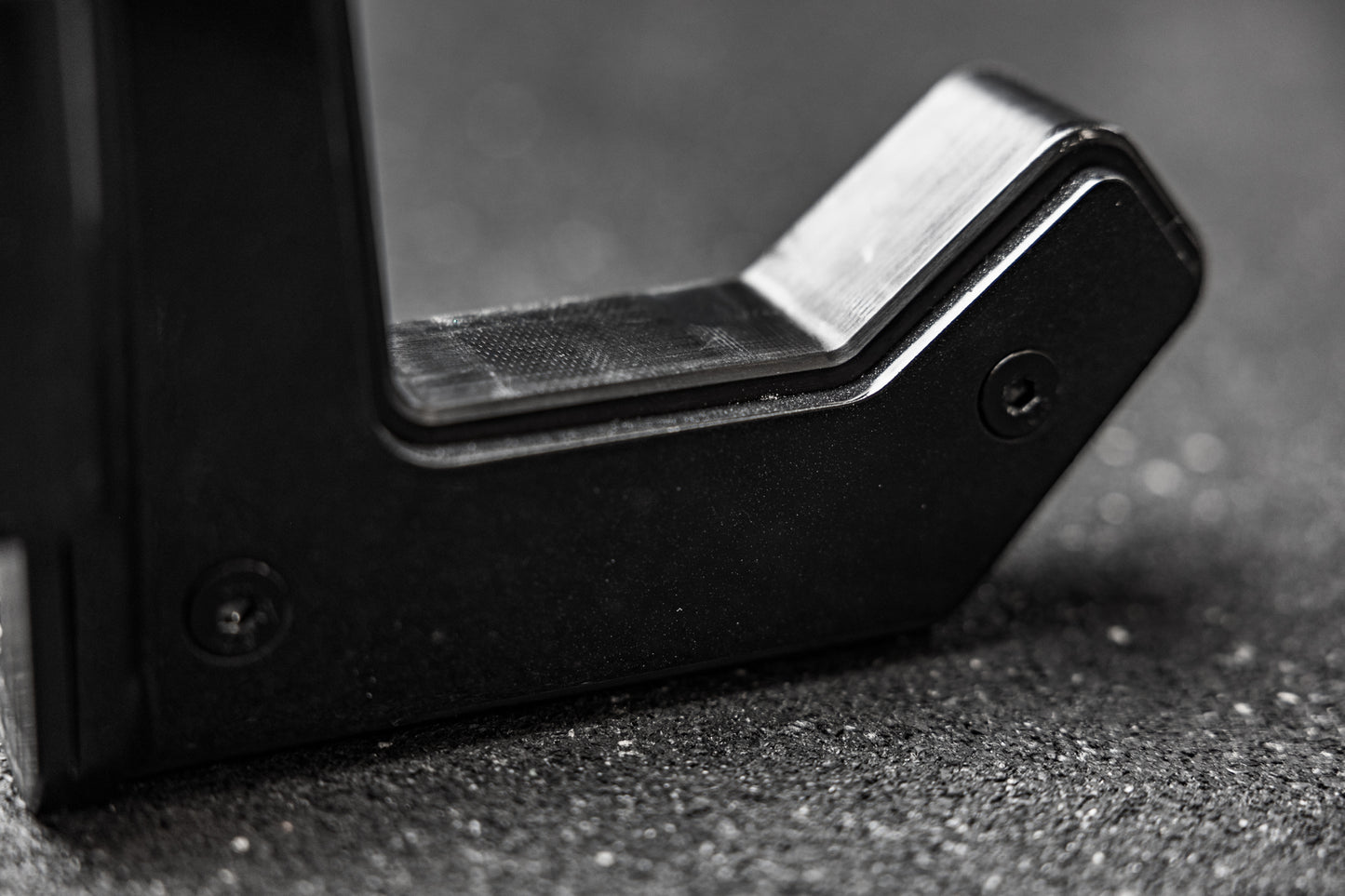 Close-up shot of the hardware on the REP Fitness Altitude™ J-Cups