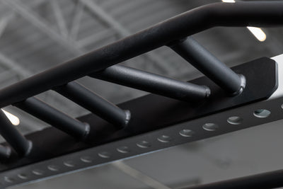 Close-up shot of the REP Fitness Crossmember Multi-Grip Pull-Up Bar