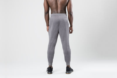The REP Fitness Men's Apollo Joggers in Heather Cool Gray back