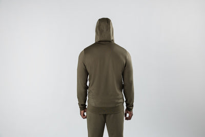 The REP Fitness Men's Attis Jacket in Heather Olive back