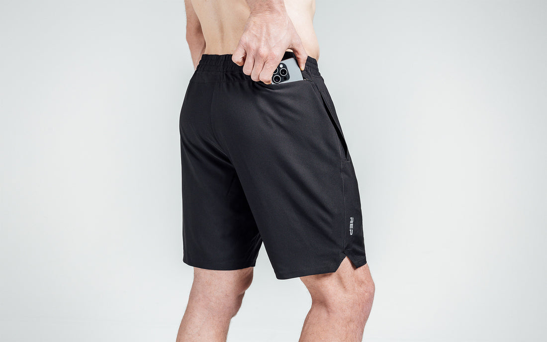 The REP Fitness Men's Motus Shorts in Black back