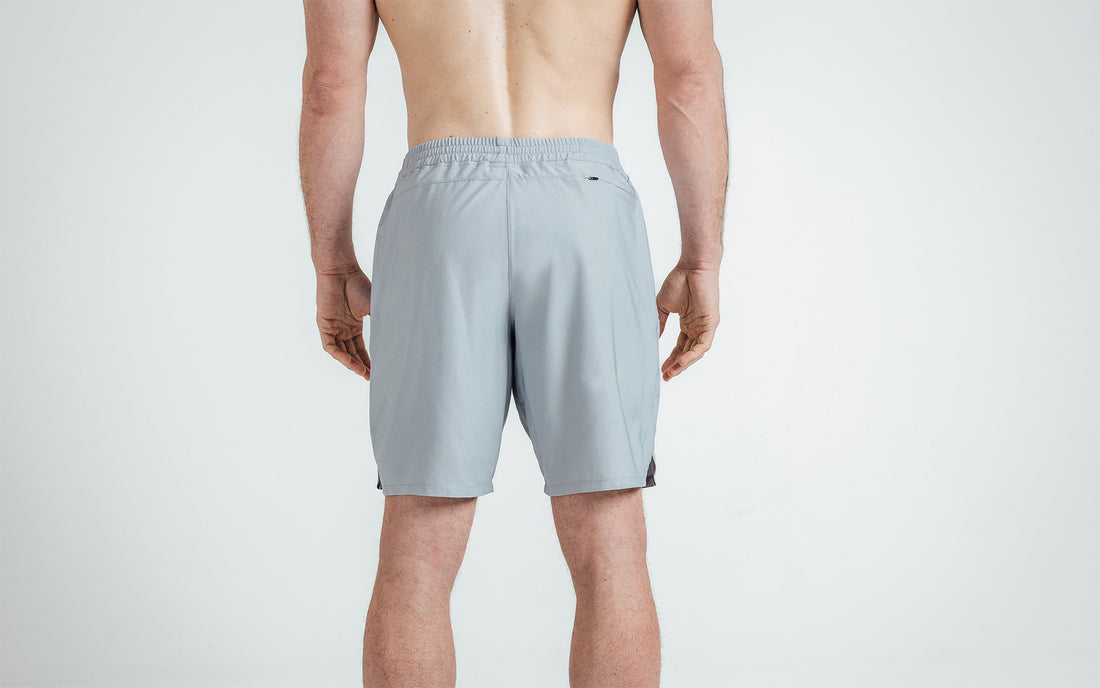 The REP Fitness Men's Motus Shorts in Silver back