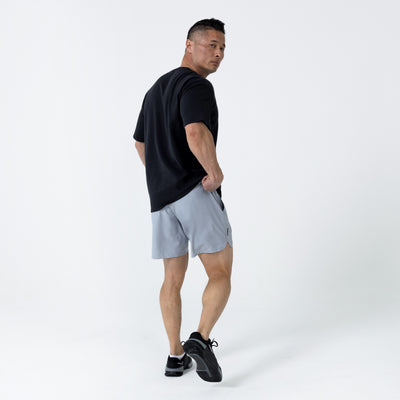 The REP Fitness Men's Magnis Heavyweight T-Shirt in Black back body shot