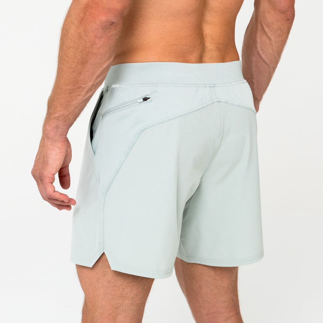 The REP Fitness Men's Pinnacle Shorts in Aqua back