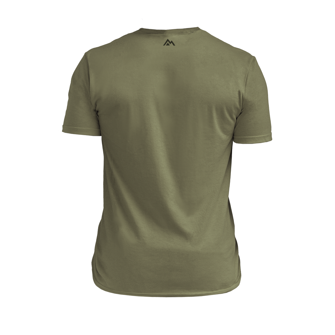 The REP Fitness Men's Daily Driver 2.0 Tri-Blend Crew T-Shirt in Heather Olive/Black back