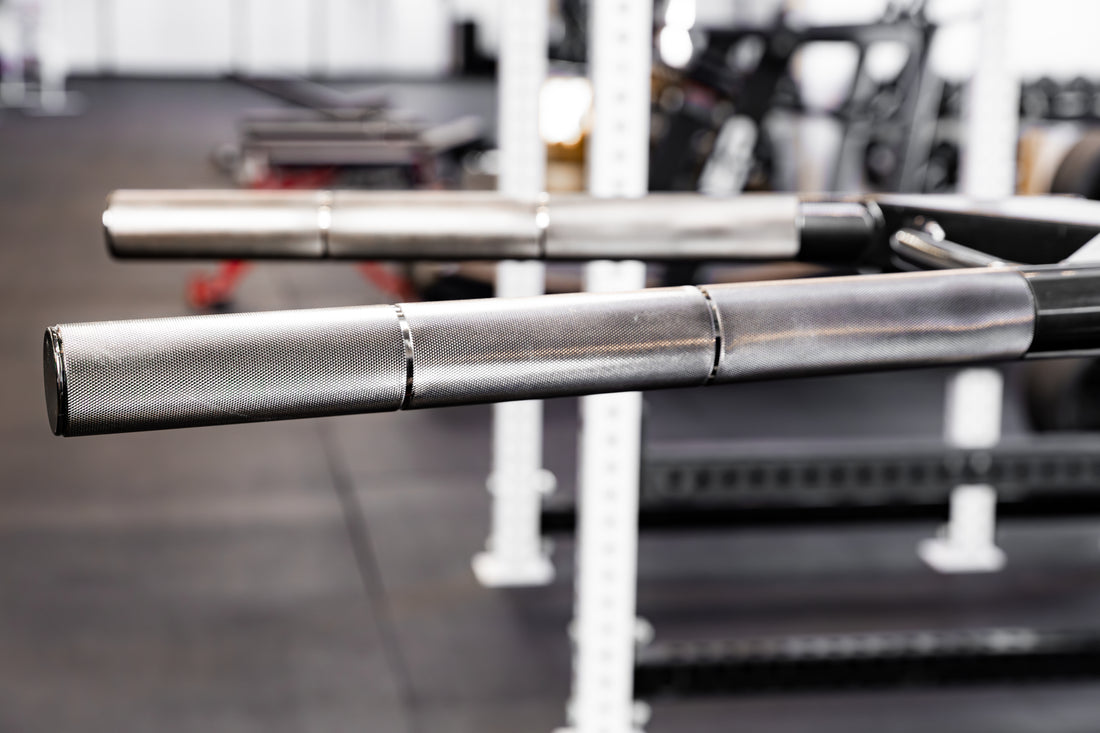 Close-up of the knurling on the REP Fitness Dip Attachment 2.0