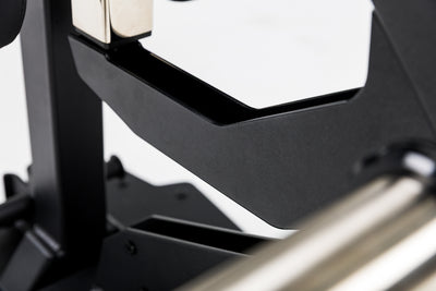Close-up shot of the cable cam on the Leg Extension & Leg Curl Bench Attachment