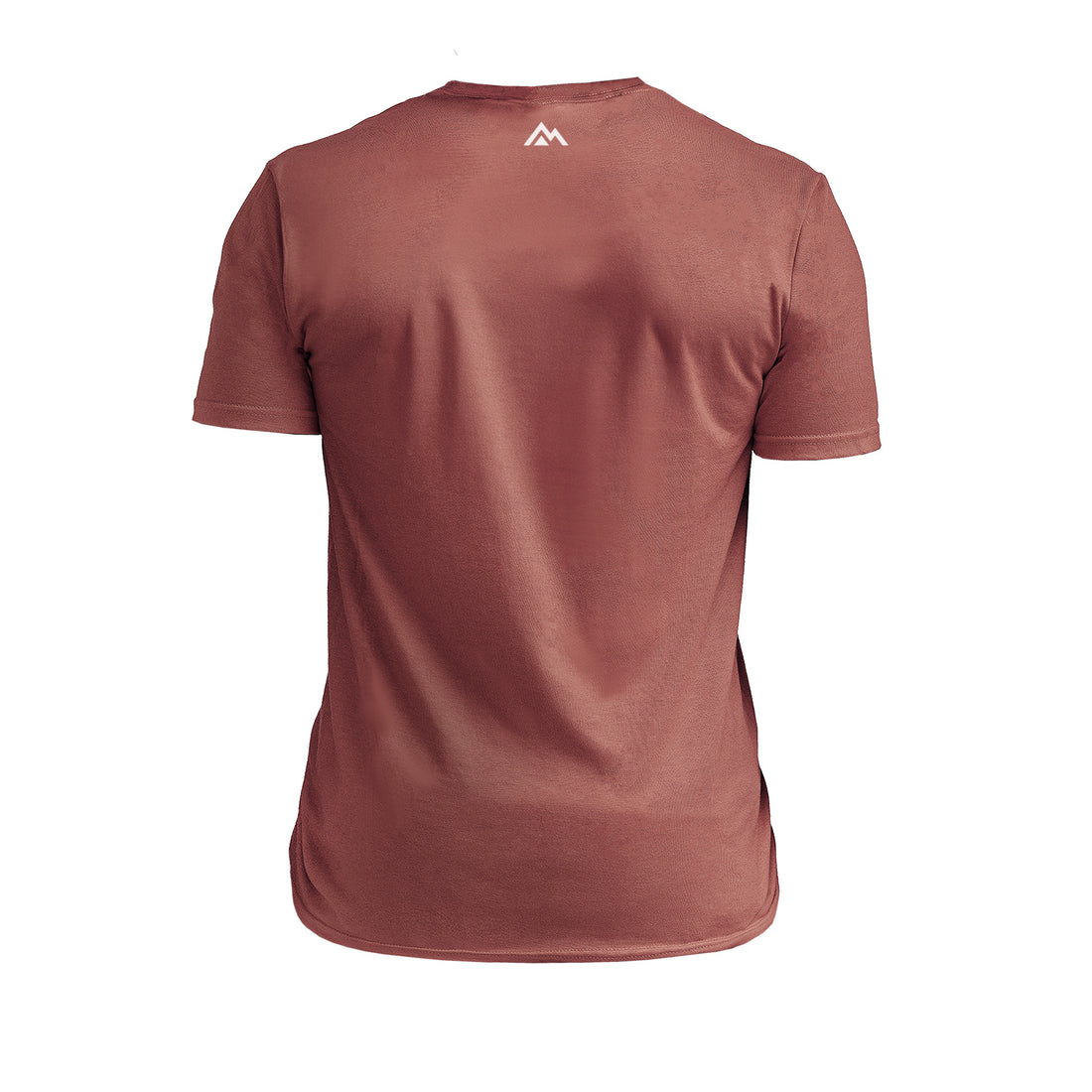 The REP Fitness Men's Blueprint Tri-Blend Crew T-shirt in Heather Russet/White back