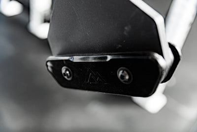 Close-up of the built in jack on the Fixed Open Trap Bar