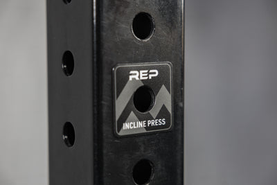 The Incline Press Power Rack Magnetic Position Marker on a 5000 series rack upright
