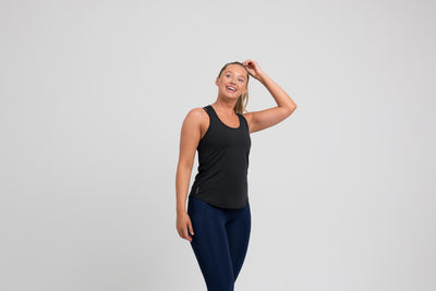 The REP Fitness Women's Clio Tank Top in Black front