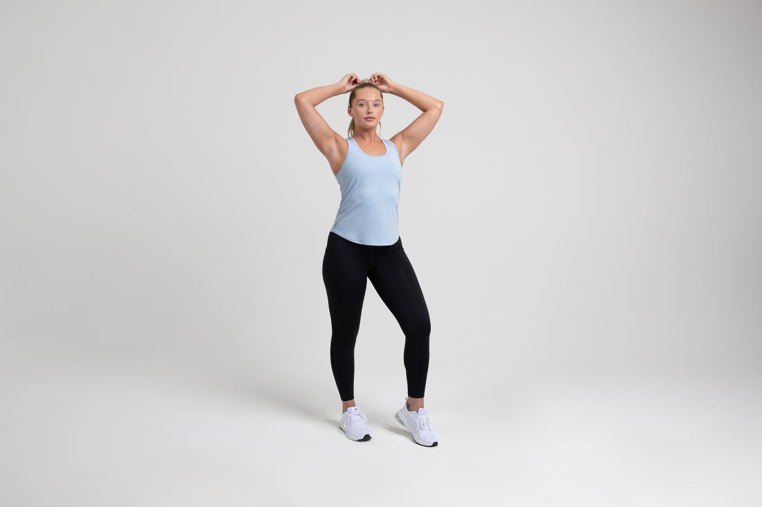 The REP Fitness Women's Clio Tank Top in Periwinkle front