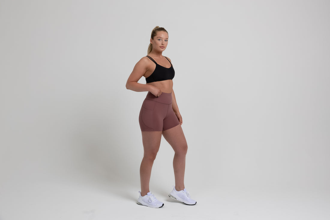 The REP Fitness Women's Forma Shorts in Mauve front