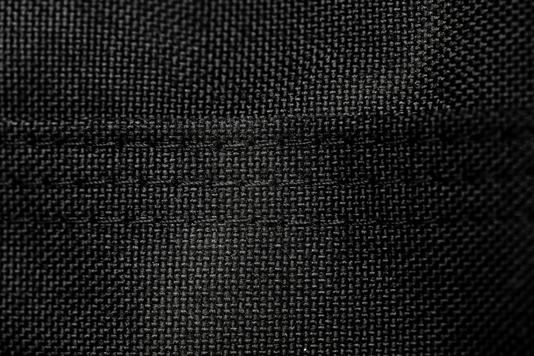 Close-up of black fabric texture