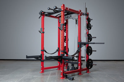 REP Fitness PR-5000 Rack with Red Rack Uprights