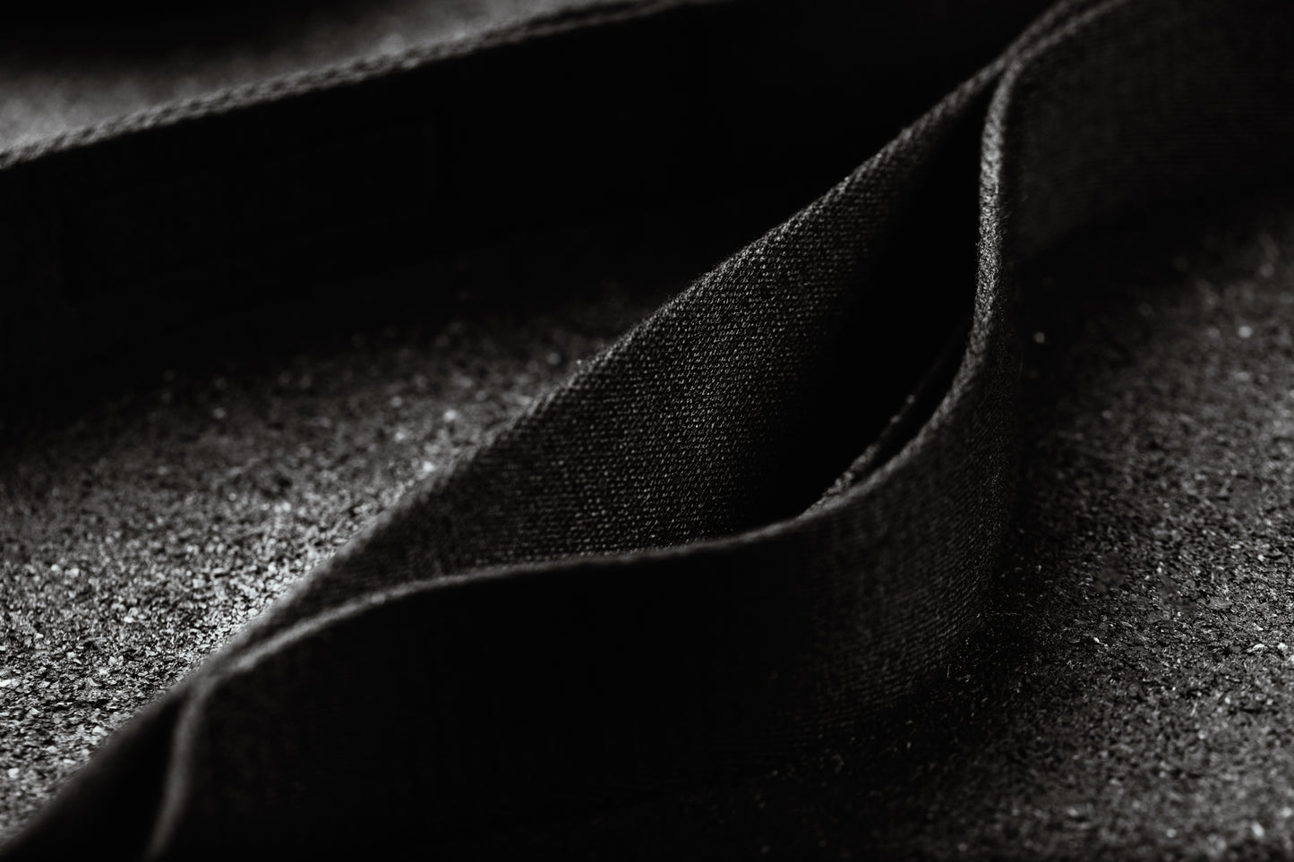 Close-up of black fabric texture