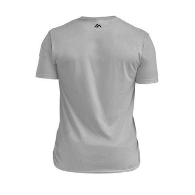 The REP Fitness REP Short-sleeve Tri-Blend Crew T-Shirt in Heather Gray/Black back