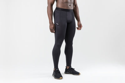 The REP Fitness Men's Virtus Light Compression Tights in Black front