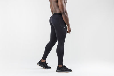 The REP Fitness Men's Virtus Light Compression Tights in Black back