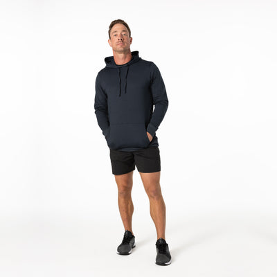 The REP Fitness Men's Apollo Hoodie in Heather Navy front