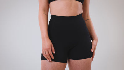 Athlete wearing the REP Fitness Women's Forma Shorts in Black, Navy, Mauve