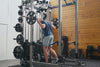Athlete wearing the REP Fitness Men's Motus Shorts in Silver, Black, Slate