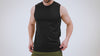 Athlete wearing the REP Fitness Men's Solis Muscle Tee in Black, Cool Gray in Clearance