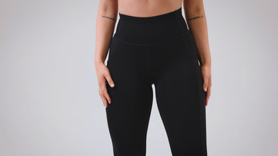 Athlete wearing the REP Fitness Women's Hera Legging in Black, Navy