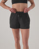 Athlete wearing the REP Fitness Women's Vellus Shorts in Black, Cool Gray