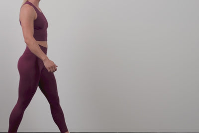 Athlete wearing the REP Fitness Women's Eos Legging in Olive, Black, Wine