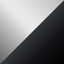 Stainless Steel + Metallic Black